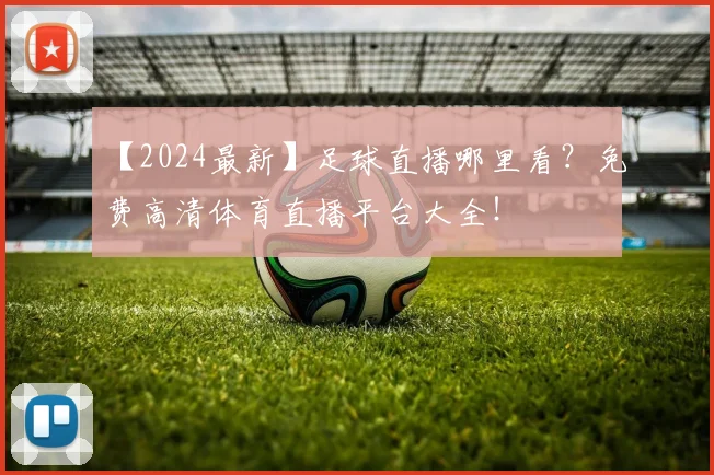 【2024最新】足球直播哪里看？免费高清体育直播平台大全！
